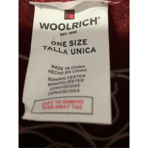 NEW WITHOUT TAGS Woolrich soft plaid style and red poncho/shawl cape ONE SIZE Pl - Picture 3 of 5